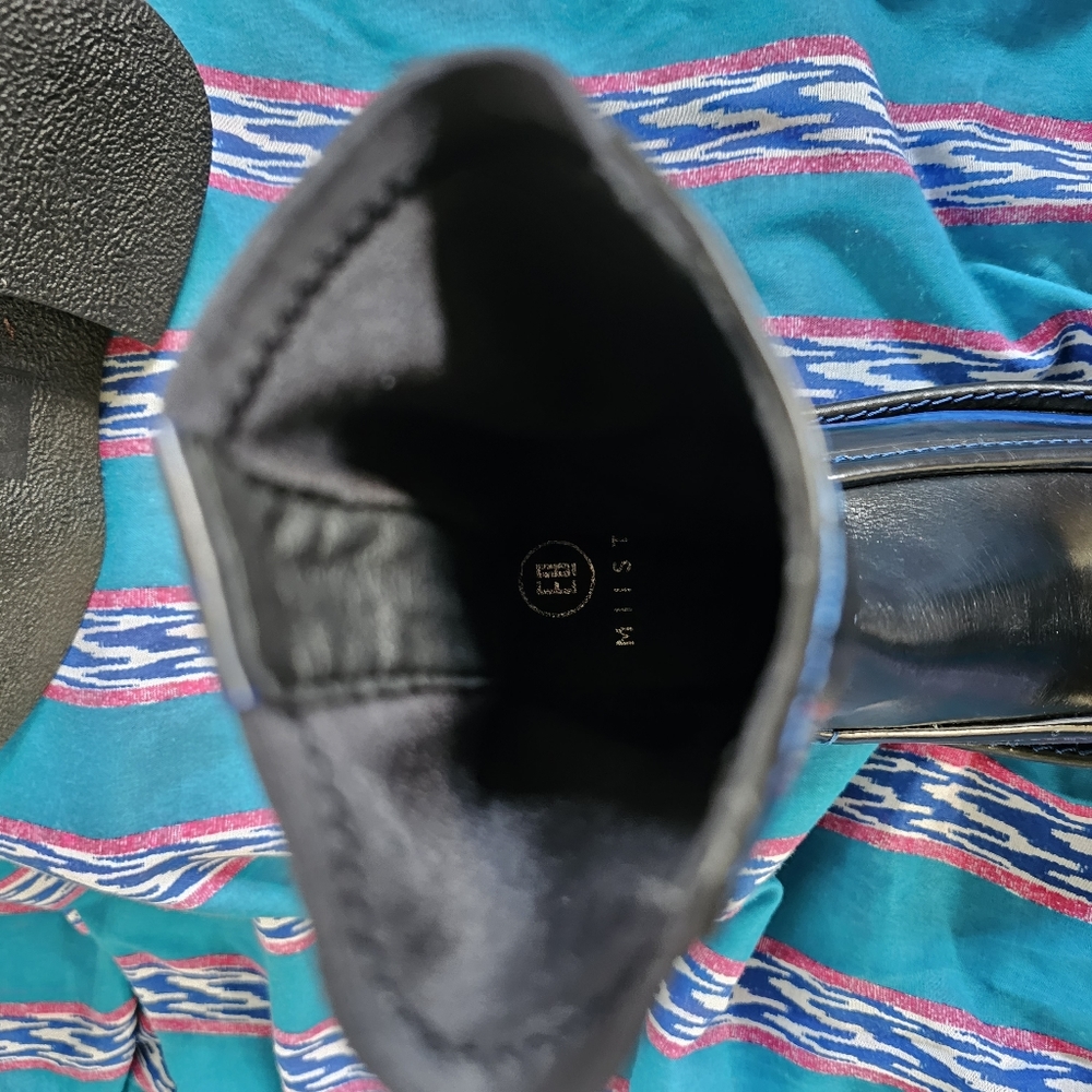 New E8 by MIISTAAMARAH BLUE ANKLE BOOTS - Picture 8 of 9
